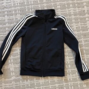 Adidas Black Jacket with White Accents
